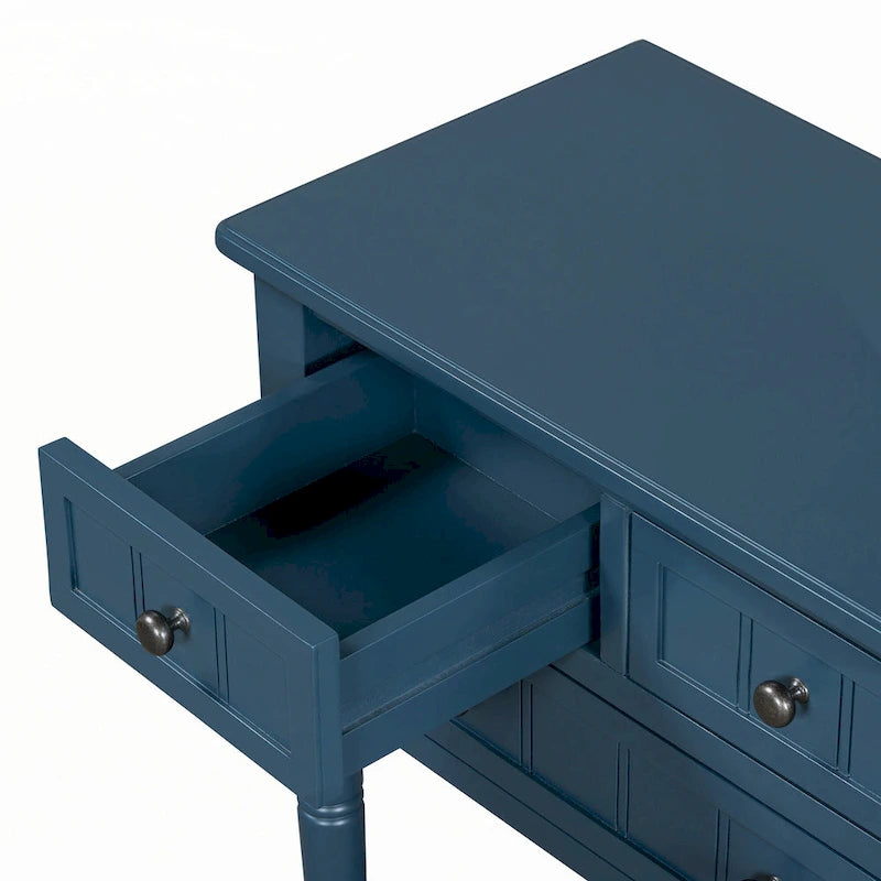 Table console étroite (bleu marine)