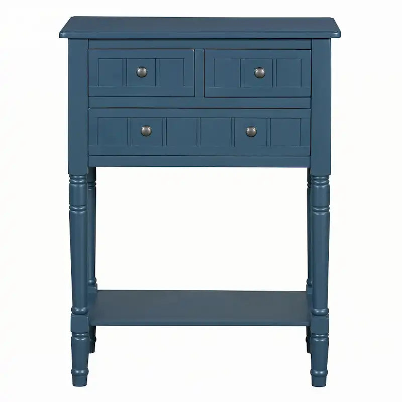Table console étroite (bleu marine)