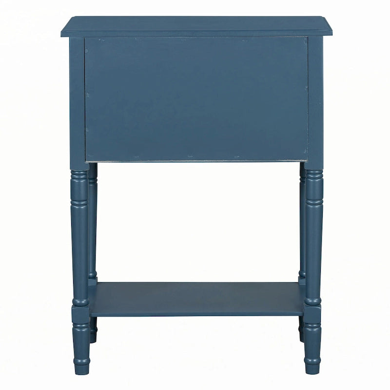 Table console étroite (bleu marine)