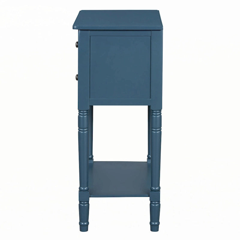 Table console étroite (bleu marine)