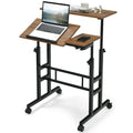 Bureau mobile réglable pour travailler debout, bureau informatique inclinable