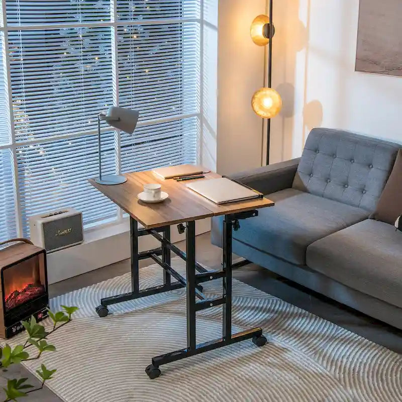 Bureau mobile réglable pour travailler debout, bureau informatique inclinable