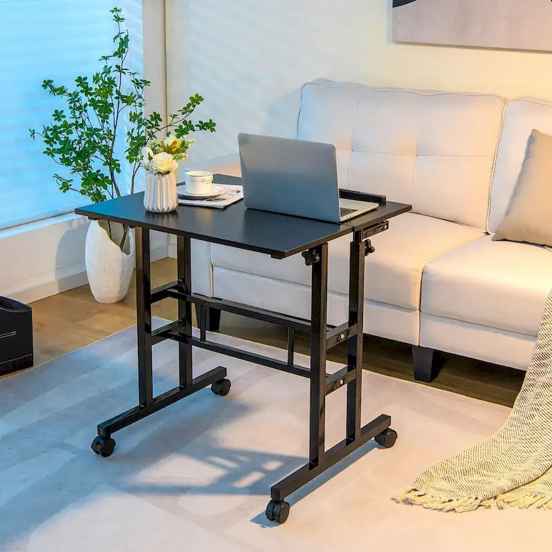 Bureau mobile réglable pour travailler debout, bureau informatique inclinable