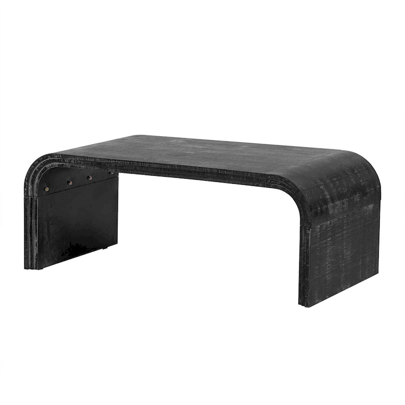 Couchtisch mit geschwungenem Art-déco-Design - 23.60 x 47.20 x 18.50