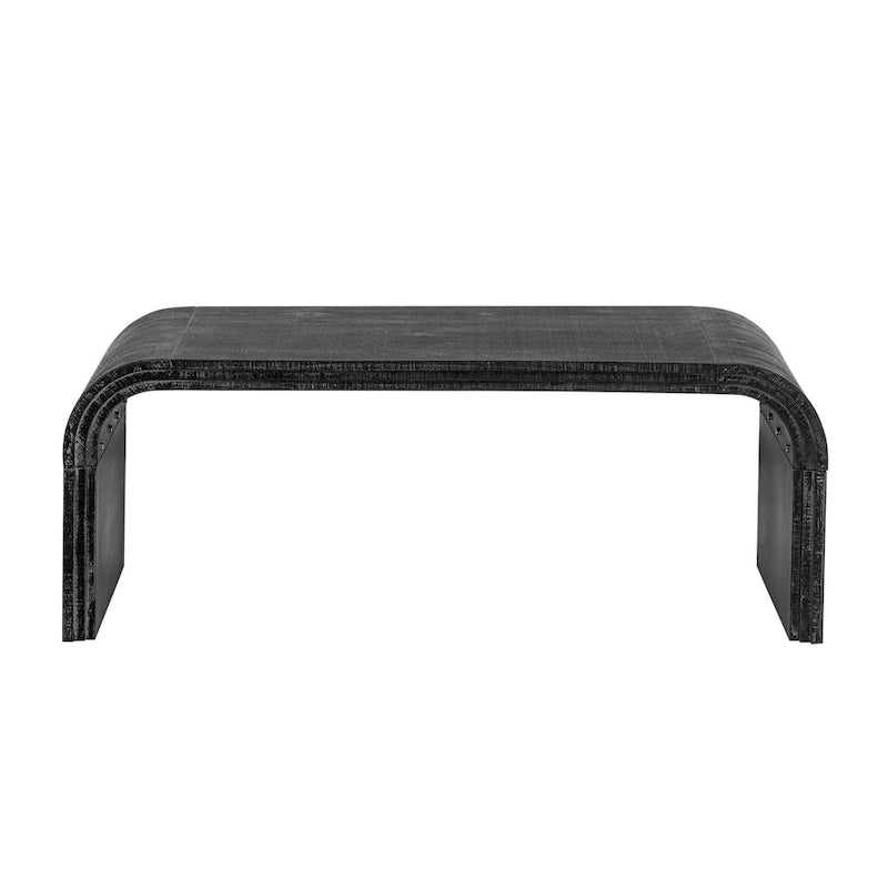 Couchtisch mit geschwungenem Art-déco-Design - 23.60 x 47.20 x 18.50
