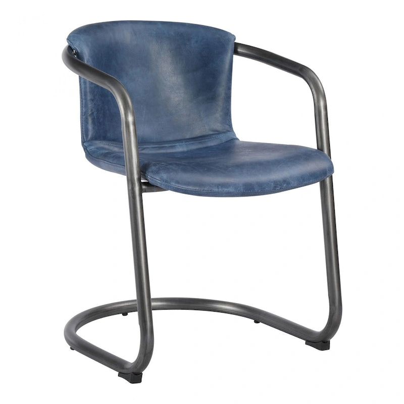 Moderne Esszimmerstühle aus Leder, 2er-Set
