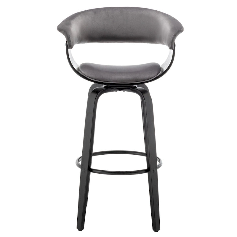 Tabouret de bar moderne rembourré de style nordique (lot de 2)