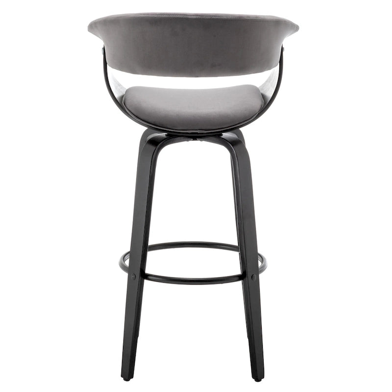Tabouret de bar moderne rembourré de style nordique (lot de 2)