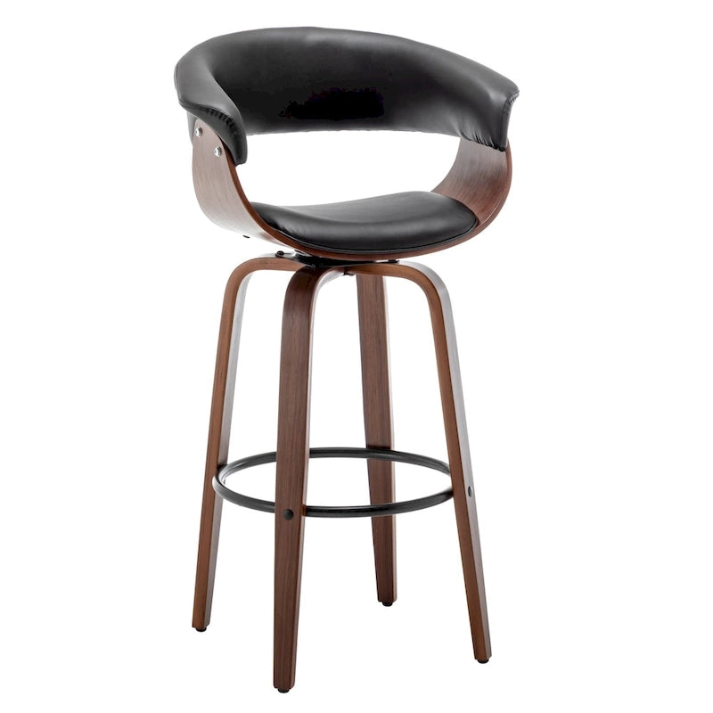 Tabouret de bar moderne rembourré de style nordique (lot de 2)