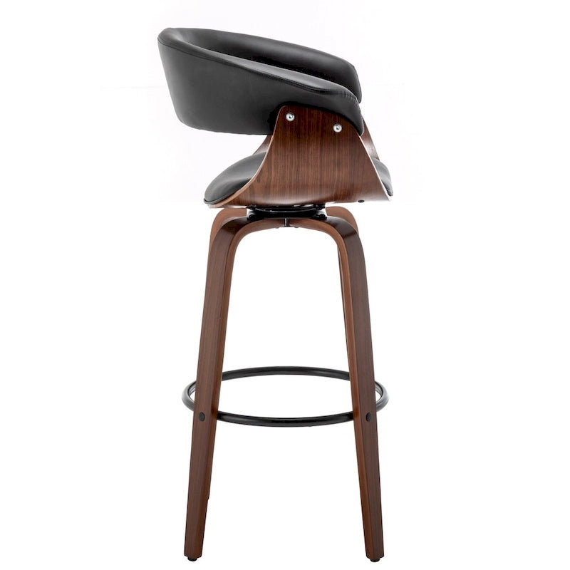 Tabouret de bar moderne rembourré de style nordique (lot de 2)