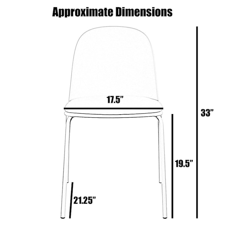 Lot de 2 chaises de salle à manger rétro à coque moulée en plastique de style Eiffel, chaises d’appoint pour le salon et la cuisine, bureau chromé de designer pour le bureau