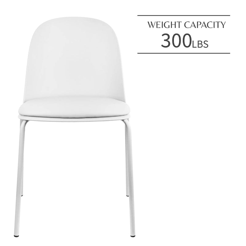 Lot de 2 chaises de salle à manger rétro à coque moulée en plastique de style Eiffel, chaises d’appoint pour le salon et la cuisine, bureau chromé de designer pour le bureau