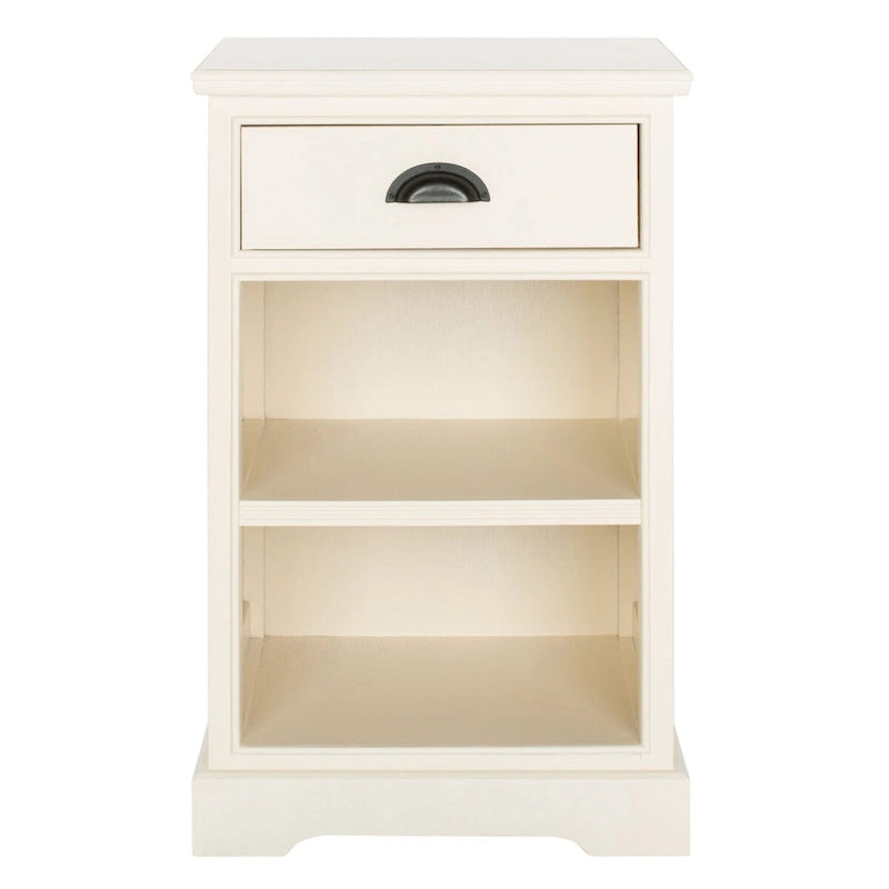 Grauer Beistelltisch mit Stauraum - 17.7 x 13.8 x 29.9 - 18Wx14Dx30H