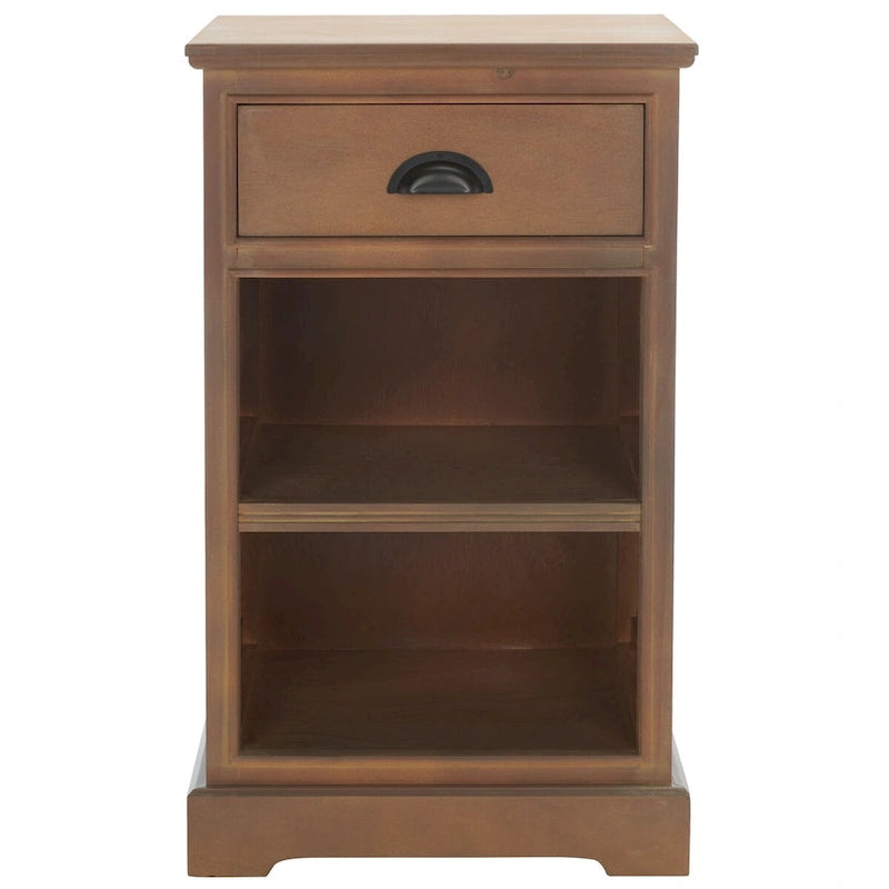 Grauer Beistelltisch mit Stauraum - 17.7 x 13.8 x 29.9 - 18Wx14Dx30H