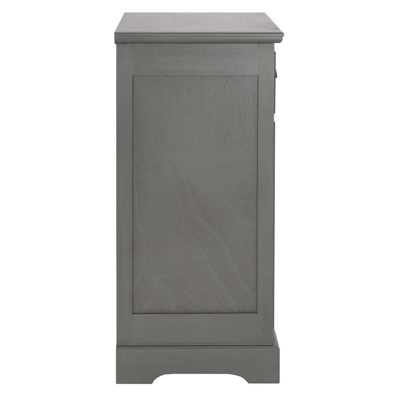 Grauer Beistelltisch mit Stauraum - 17.7 x 13.8 x 29.9 - 18Wx14Dx30H