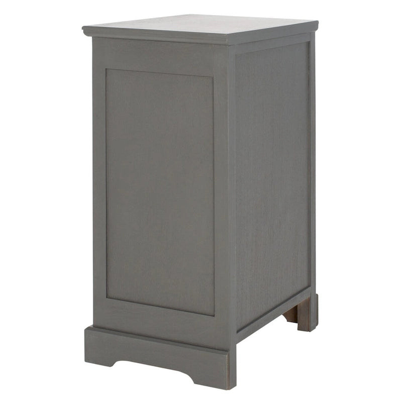 Grauer Beistelltisch mit Stauraum - 17.7 x 13.8 x 29.9 - 18Wx14Dx30H