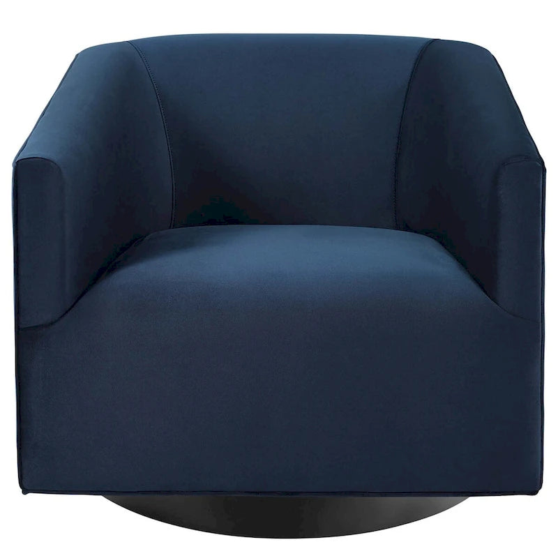 Fauteuil pivotant Twist en velours haute performance (lot de 2)