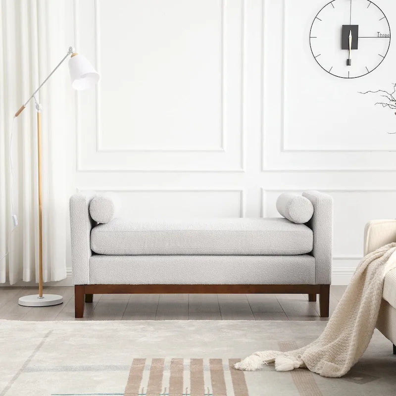 Elegante gepolsterte Bank für das Bettende und das Wohnzimmer