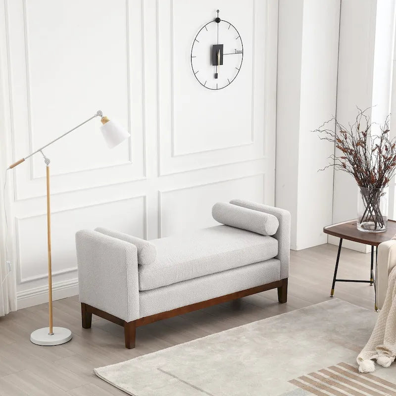 Elegante gepolsterte Bank für das Bettende und das Wohnzimmer
