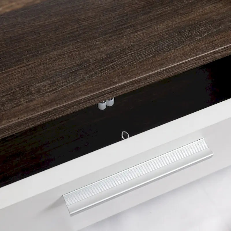 Moderner 51-Zoll-TV-Ständer für Fernseher bis zu 55-in mit farbwechselnder LED-Beleuchtung